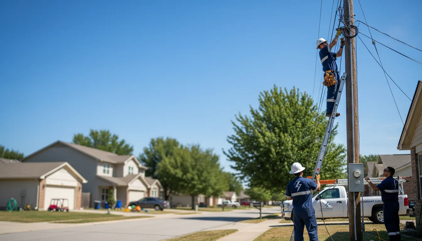 Residential electrician providing installation services in Lamont, FL